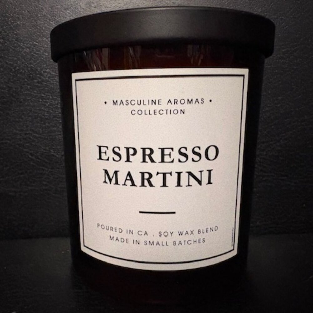 Leoben Co Espresso Martini Candle 9oz | Luxury Cocktail Scent Soy Candle